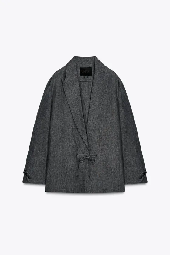 МИНИМАЛИСТСКИЙ БЛЕЙЗЕР ИЗ 100% ЛЬНА — ZW COLLECTION