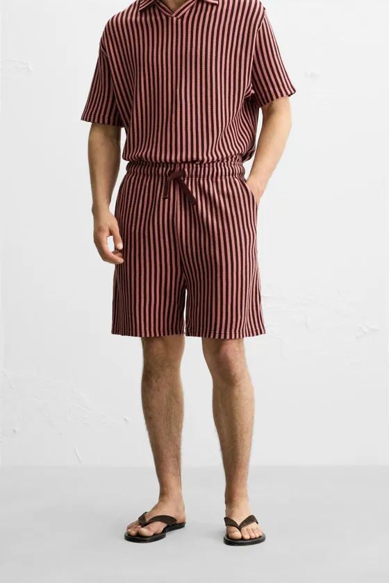 ШОРТЫ JACQUARD В ПОЛОСКУ