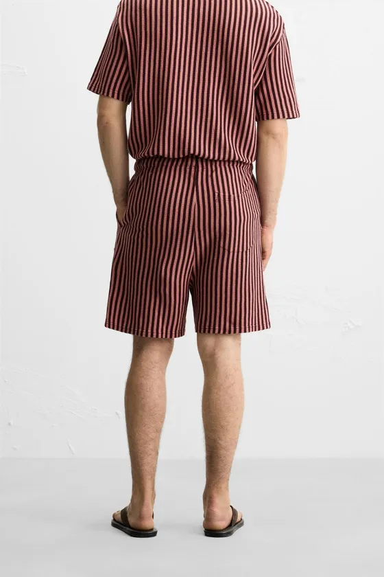 ШОРТЫ JACQUARD В ПОЛОСКУ