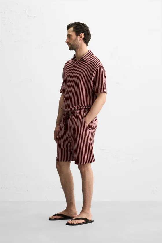 ШОРТЫ JACQUARD В ПОЛОСКУ