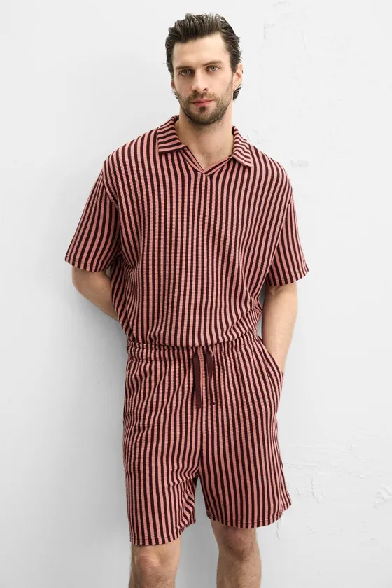 ШОРТЫ JACQUARD В ПОЛОСКУ