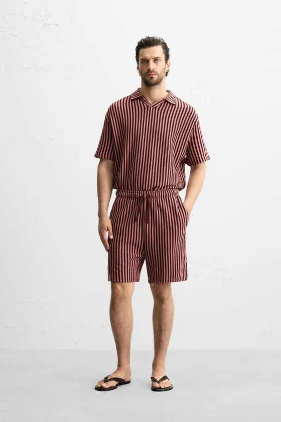 ШОРТЫ JACQUARD В ПОЛОСКУ