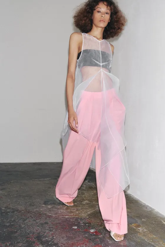 БРЮКИ С ЗАЩИПАМИ — ZW COLLECTION