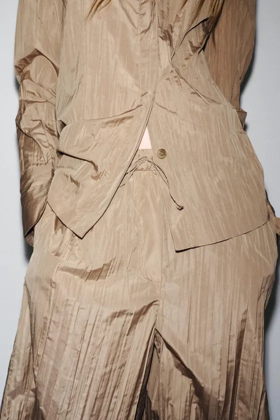 БРЮКИ ПАЛАЦЦО С ЗАЩИПАМИ — ZW COLLECTION