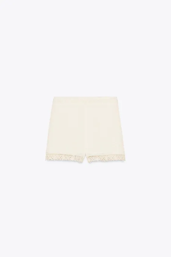 ШОРТЫ ИЗ КРУЖЕВА КРОШЕ — ZW COLLECTION