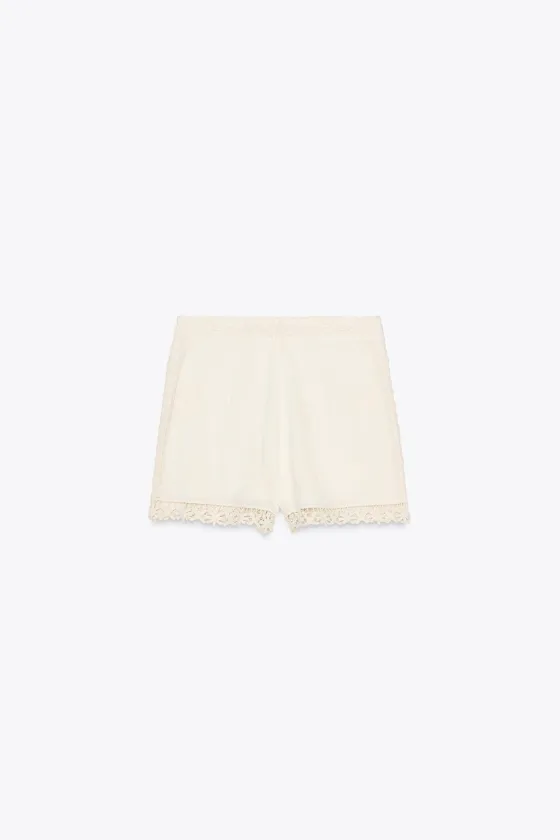 ШОРТЫ ИЗ КРУЖЕВА КРОШЕ — ZW COLLECTION
