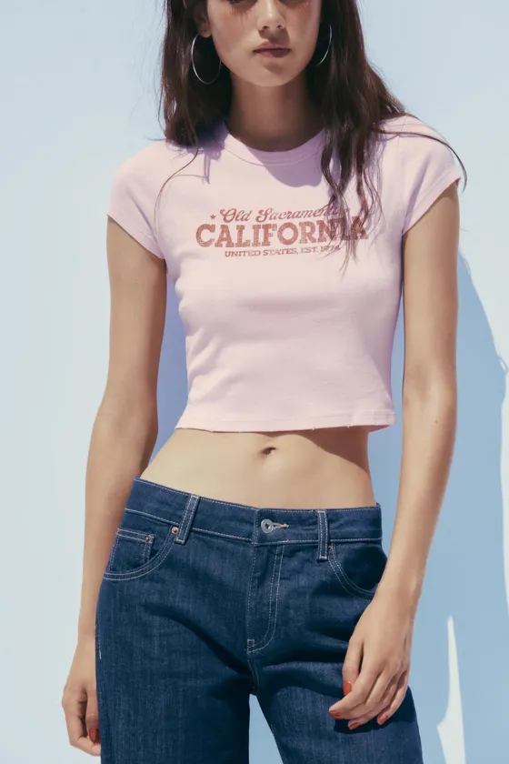 Футболка из хлопка и модала cotton modal text