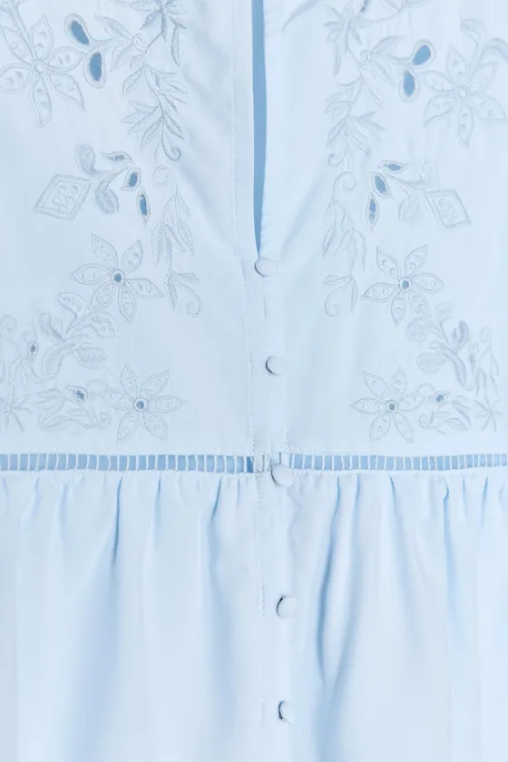 РУБАШКА С КОРОТКИМИ РУКАВАМИ И ВОЛАНАМИ