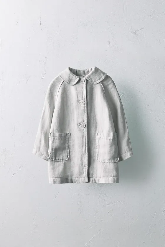Льняное пальто limited edition 100%