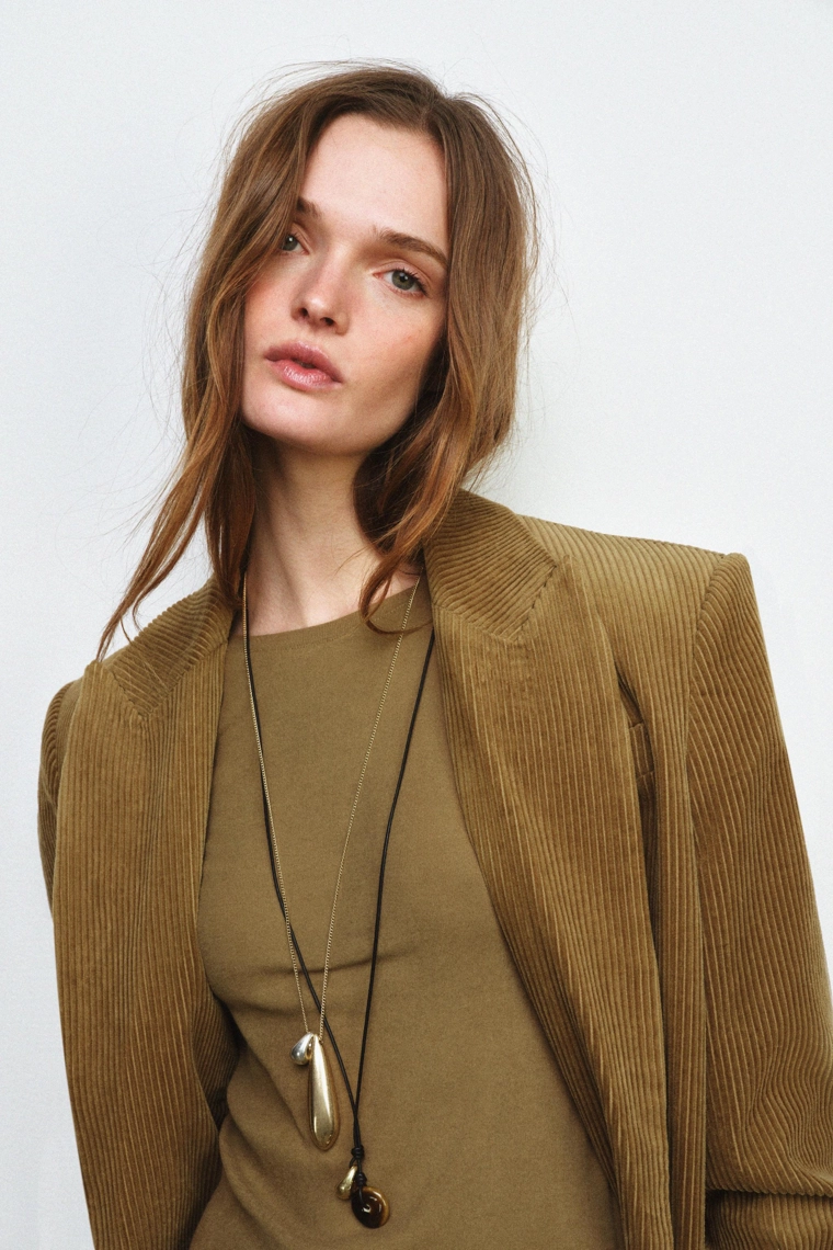 Набор из 2 подвесок на шнурке в форме слезы