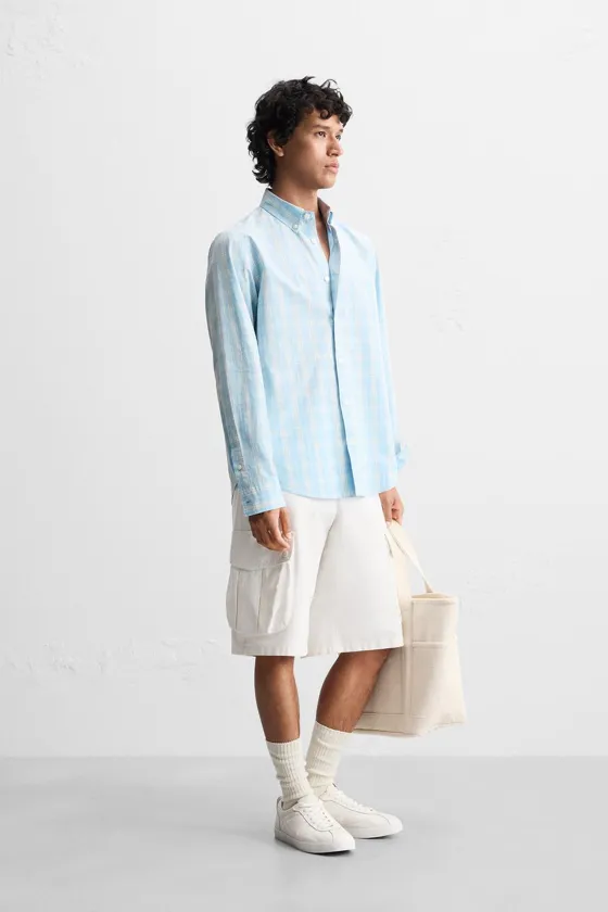 РУБАШКА REGULAR FIT В КЛЕТКУ