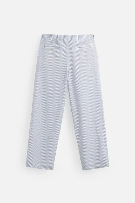 БРЮКИ ИЗ ЖАТОЙ ТКАНИ