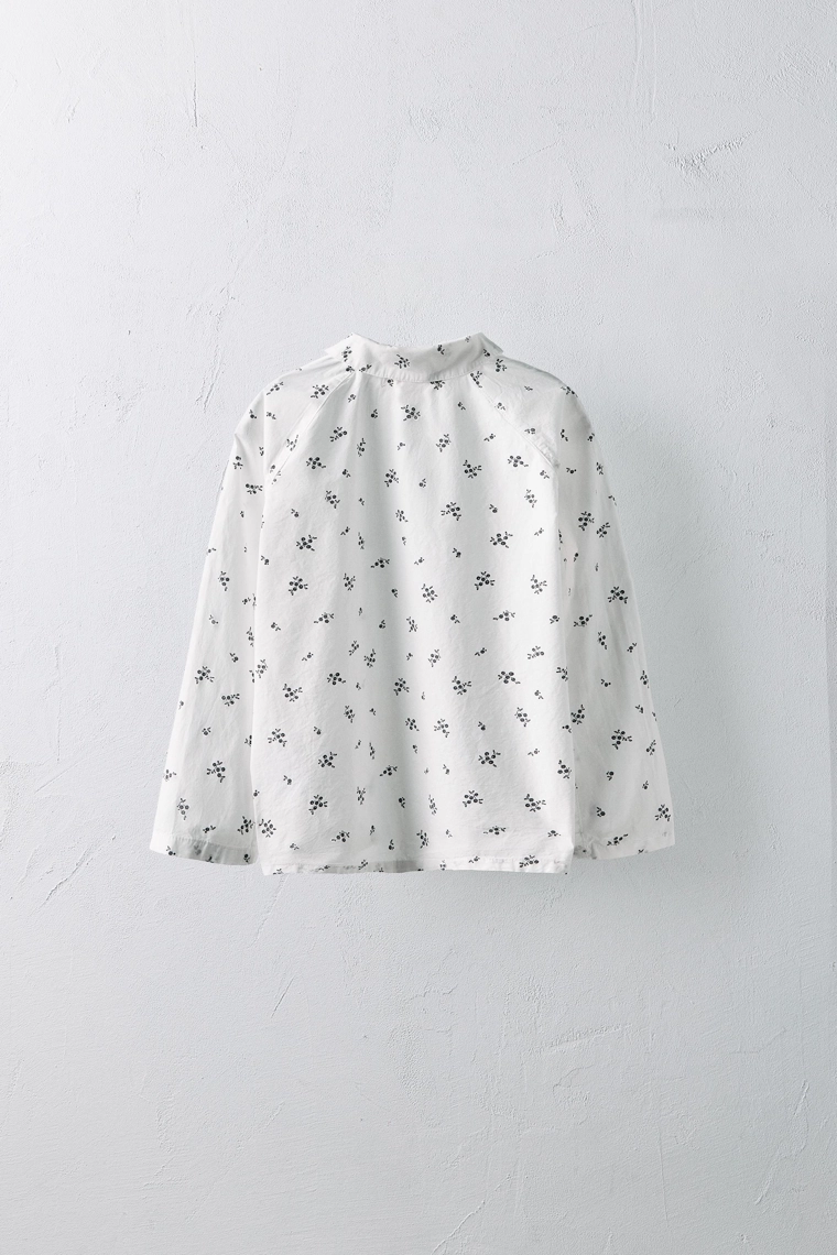 Рубашка zara из макового поплина, 2-6 лет / лимитированное издание