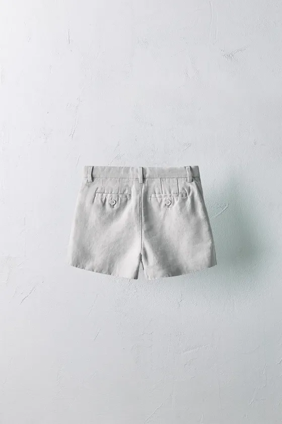 Бермуды из льняной смеси limited edition