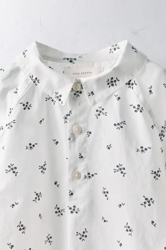 Рубашка limited edition floral poplin