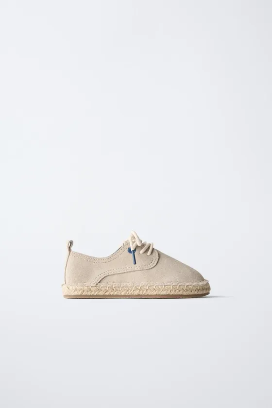 Туфли derby из кожи и джута - limited edition
