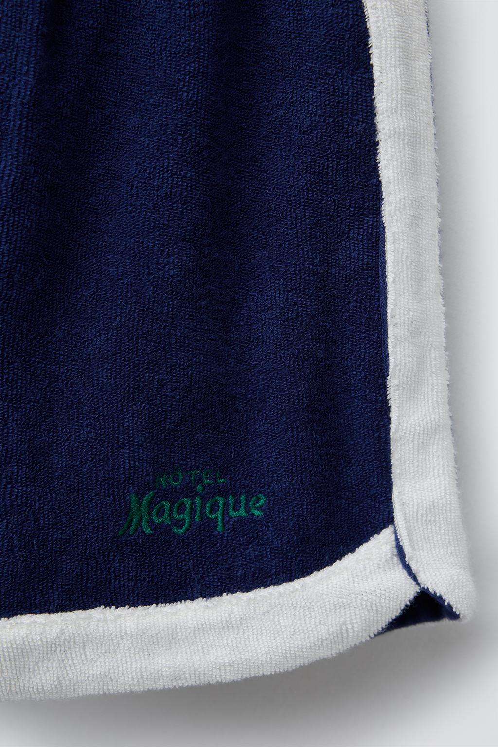 ШОРТЫ-БЕРМУДЫ ИЗ МАХРОВОЙ ТКАНИ С ВЫШИВКОЙ HÔTEL MAGIQUE © X ZARA