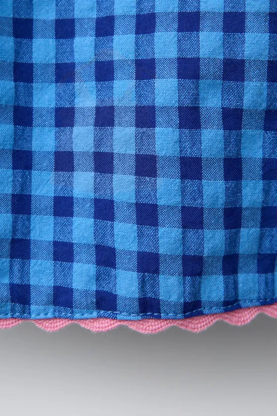 ТОП В КЛЕТКУ С ВОЛНИСТЫМИ ДЕТАЛЯМИ CASA LAWA © X ZARA KIDS