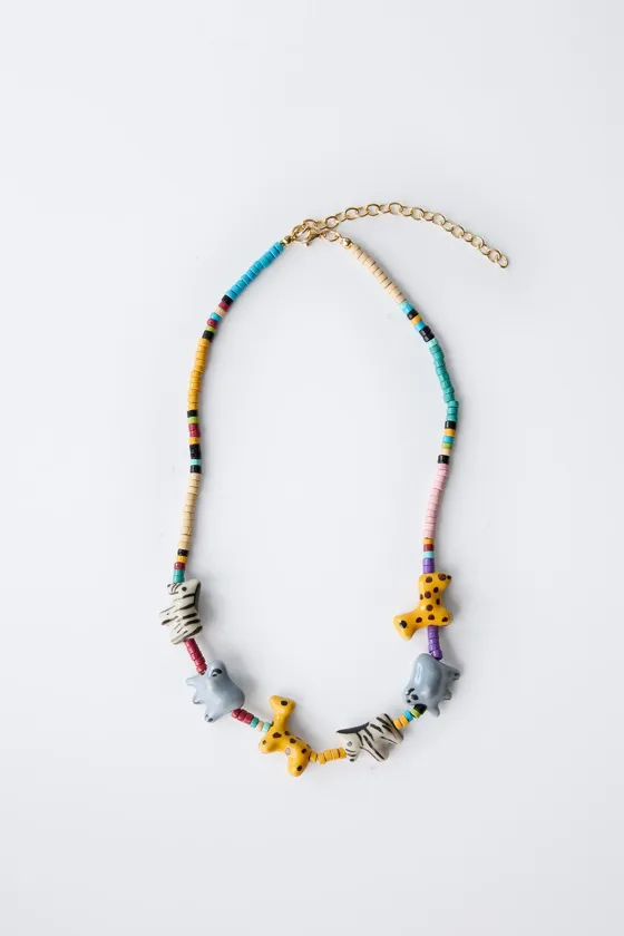 ОЖЕРЕЛЬЕ С АНИМАЛИСТИЧЕСКИМИ ПОДВЕСКАМИ CASA LAWA © X ZARA KIDS