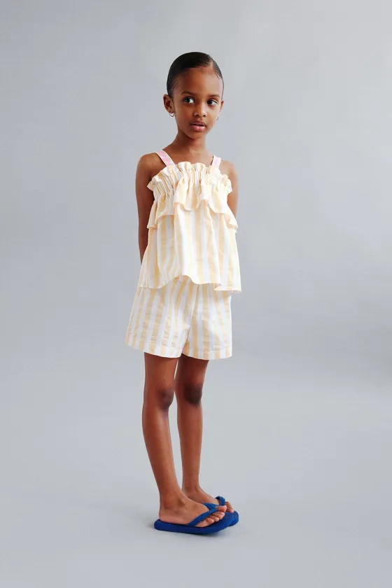 ШОРТЫ-БЕРМУДЫ В ПОЛОСКУ CASA LAWA © X ZARA KIDS