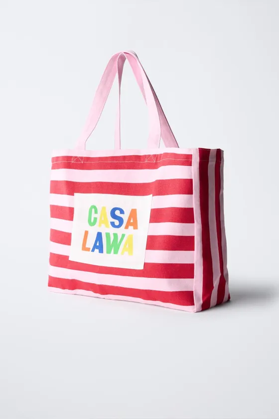 СУМКА-ШОПЕР В ПОЛОСКУ CASA LAWA © X ZARA KIDS