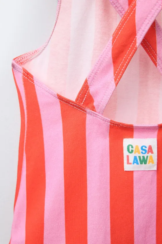Полосатый купальник striped casa lawa © x zara kids
