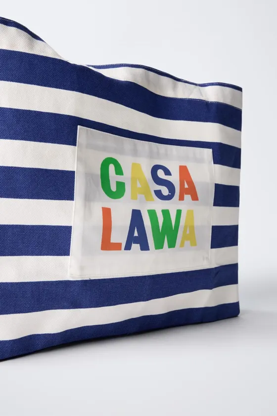 СУМКА-ШОПЕР В ПОЛОСКУ CASA LAWA © X ZARA KIDS