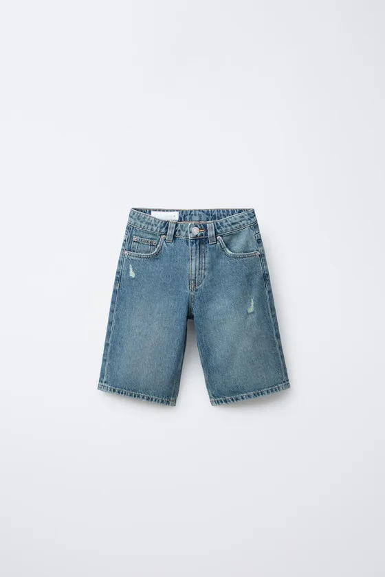 ДЖИНСОВЫЕ ШОРТЫ WIDE-LEG
