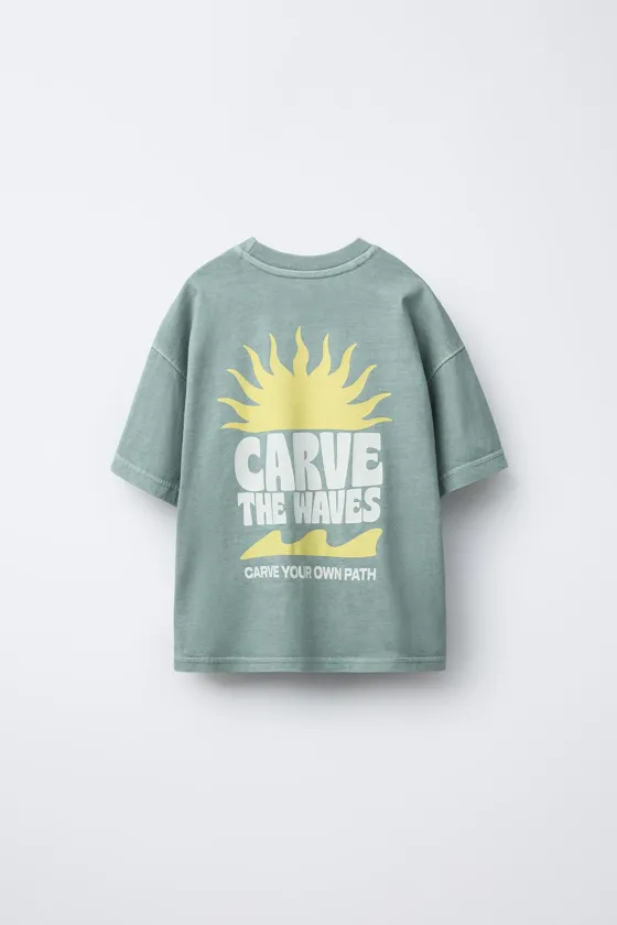 КОМПЛЕКТ ИЗ ФУТБОЛКИ И ШОРТОВ-БЕРМУДОВ GARMENT DYE