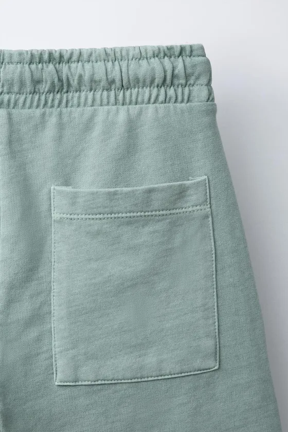 КОМПЛЕКТ ИЗ ФУТБОЛКИ И ШОРТОВ-БЕРМУДОВ GARMENT DYE