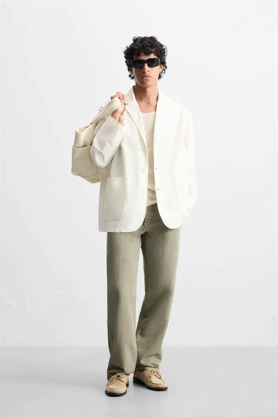 БЛЕЙЗЕР RELAXED FIT ИЗ ХЛОПКА