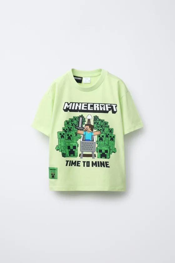 Пижама с футболкой и бермудами 6-14 лет minecraft © mojang ab.