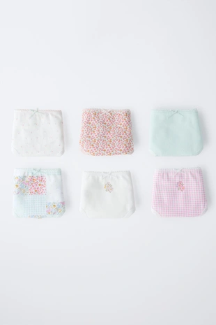 Подгузники для девочек 2-6 лет. набор из шести моделей с лоскутным и цветочным узорами- Заказать в России