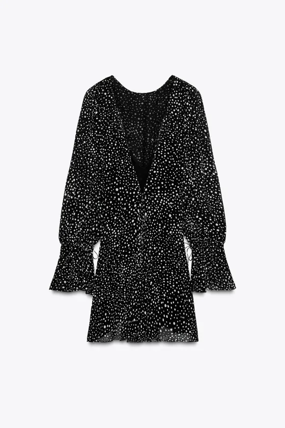 КОРОТКОЕ ПЛАТЬЕ В ГОРОШЕК — ZW COLLECTION