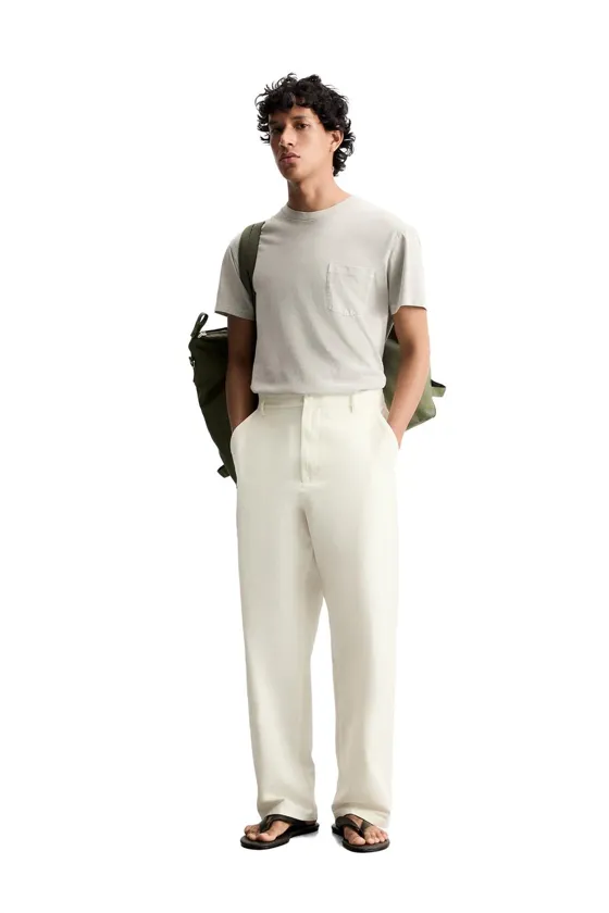 БРЮКИ STRAIGHT FIT ИЗ ХЛОПКА