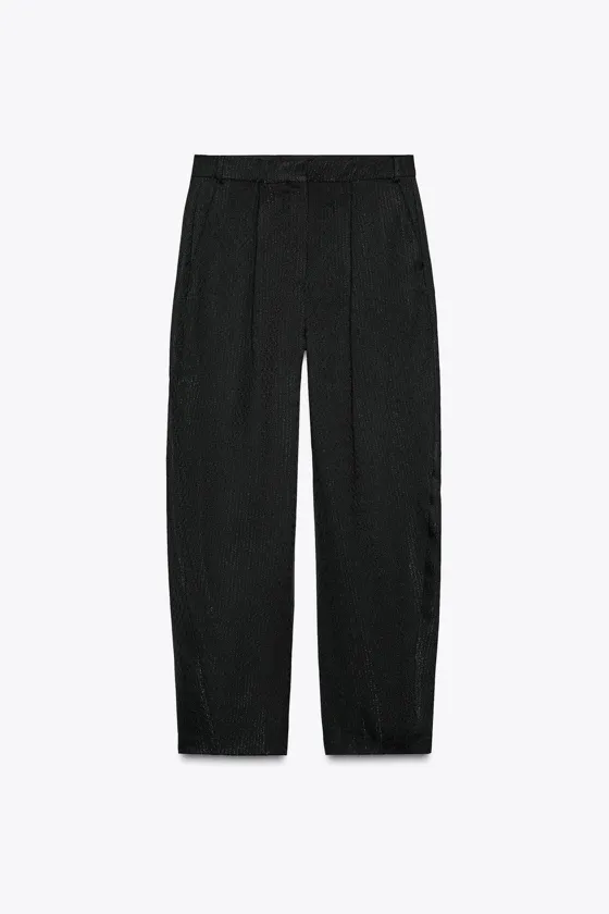 ЖАККАРДОВЫЕ БРЮКИ С ЗАЩИПАМИ — ZW COLLECTION