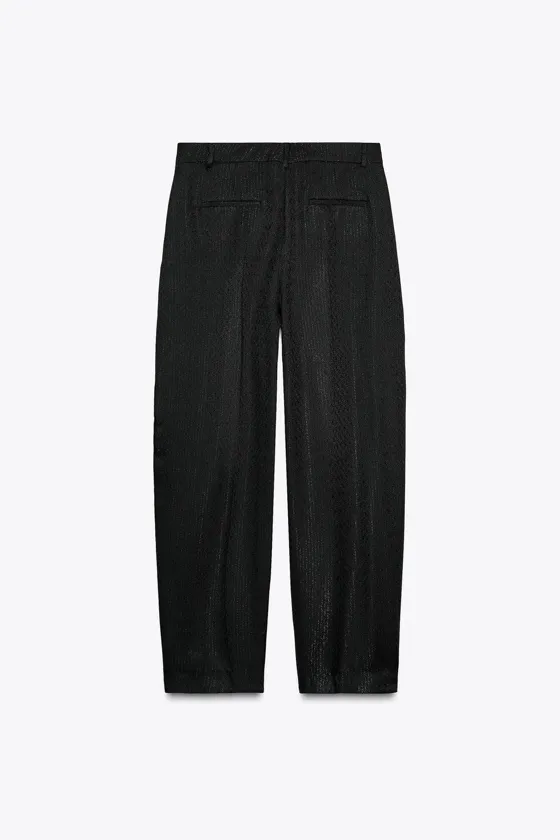 ЖАККАРДОВЫЕ БРЮКИ С ЗАЩИПАМИ — ZW COLLECTION
