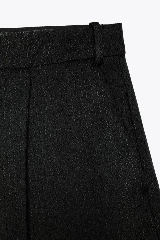 ЖАККАРДОВЫЕ БРЮКИ С ЗАЩИПАМИ — ZW COLLECTION