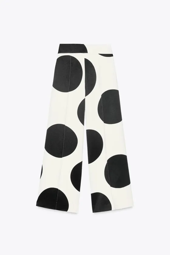 ШИРОКИЕ БРЮКИ В ГОРОШЕК — ZW COLLECTION