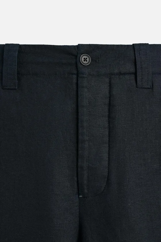 БРЮКИ STRAIGHT-LEG ИЗ 100% ЛЬНА