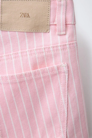 Джинсовые шорты в полоску- Заказать в России