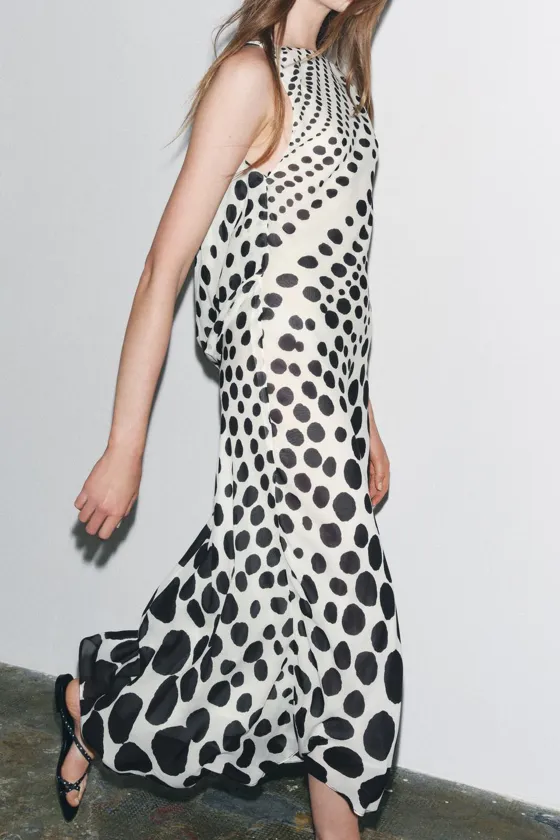 ДЛИННОЕ ПЛАТЬЕ ГОРОШЕК — ZW COLLECTION
