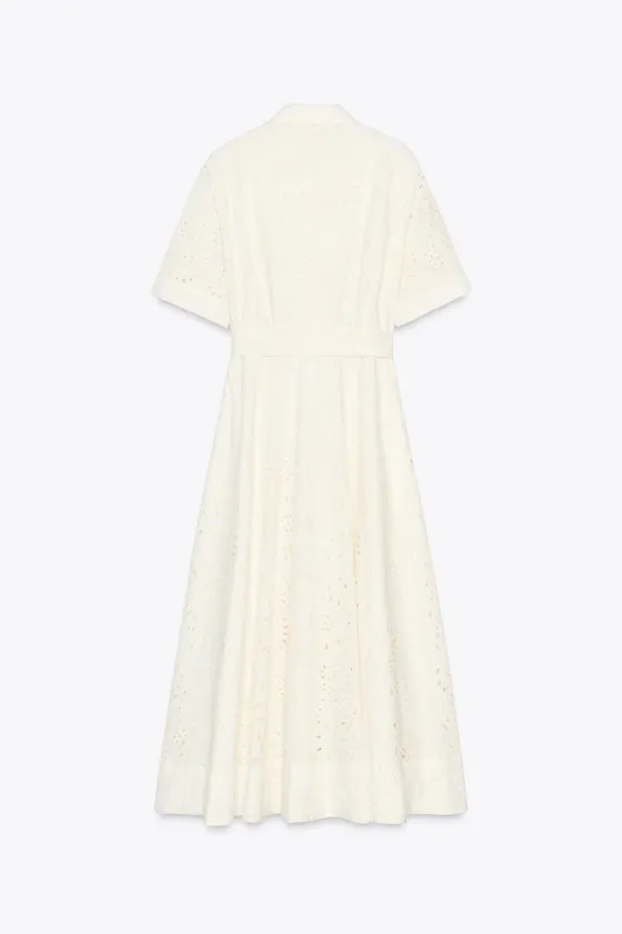 ПЛАТЬЕ-РУБАШКА С ВЫШИВКОЙ — ZW COLLECTION