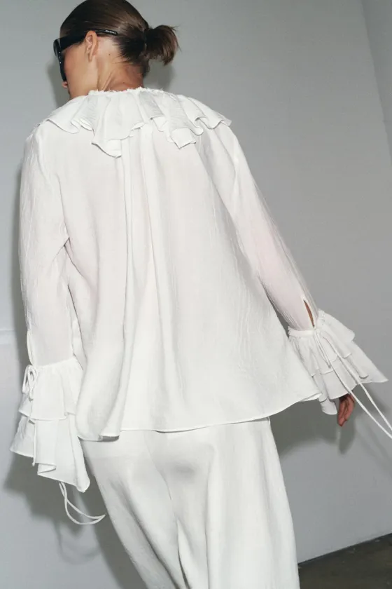 БЛУЗА С ВОЛАНАМИ — ZW COLLECTION