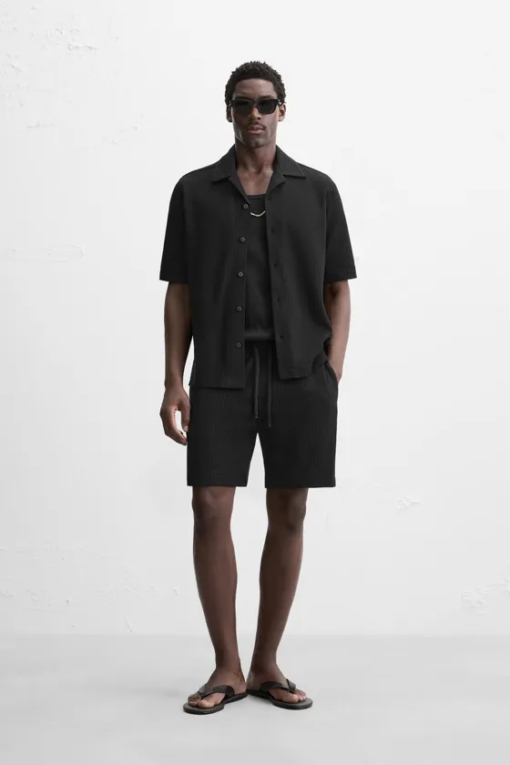 РУБАШКА JACQUARD В ПОЛОСКУ