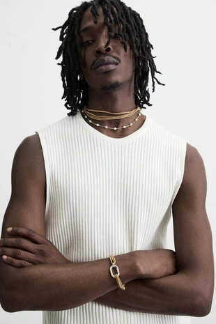 Контрастный браслет из искусственной кожи- Заказать в России