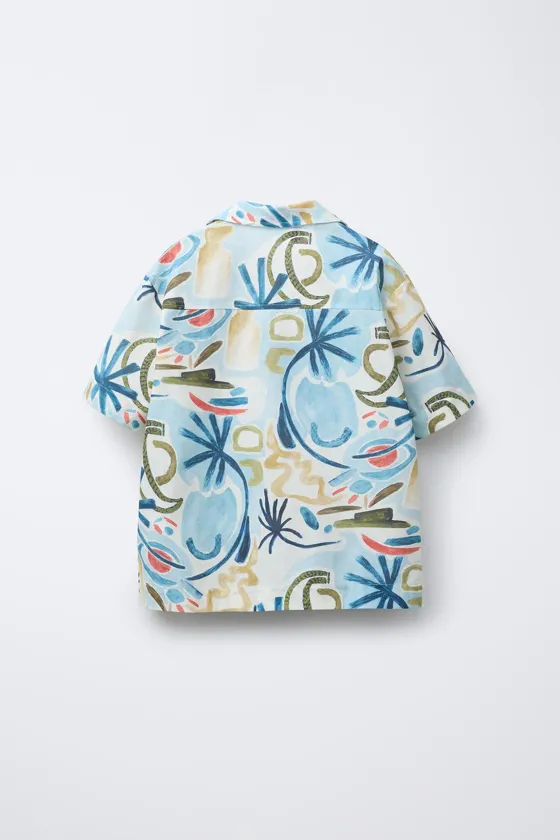 РУБАШКА С ПРИНТОМ «ФОРМЫ»