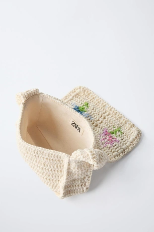 Сумка из кружева кроше с цветком- Заказать в России