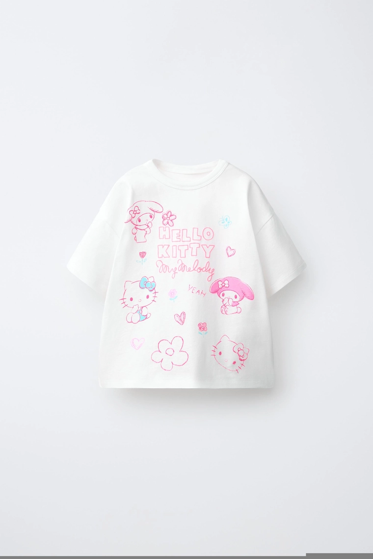 Футболка с вышивкой hello kitty © sanrio