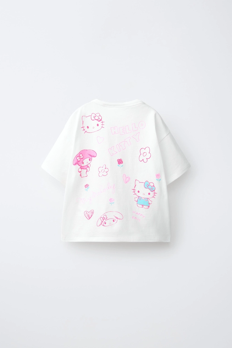 Футболка с вышивкой hello kitty © sanrio